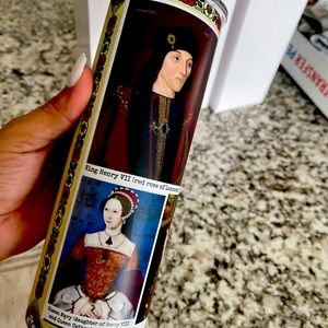 Tudor King Henry Queen Elizabeth Tumbler